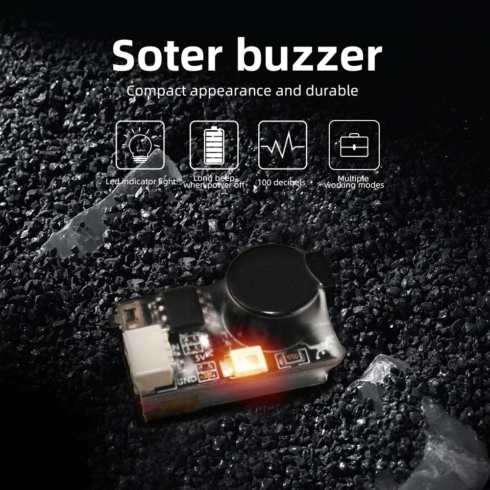 100dB ロストモデルブザー LED 付き、FPV ドロー - Drone Buzzer のレビューと価格